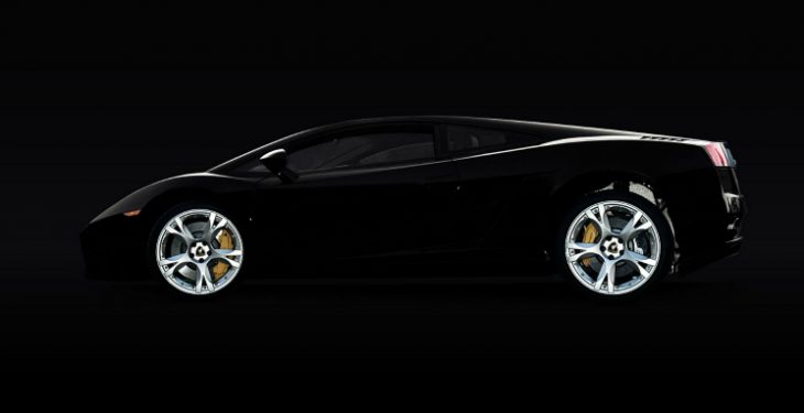 Lamborghini prestige car in black