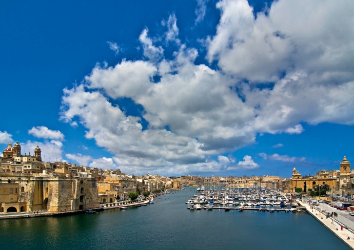 Vittoriosa or Birgu yacht marina in Malta