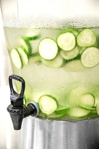cucumber lemonade dispenser