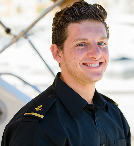 male yacht steward